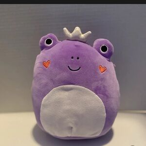 Squishmallow Francine Purple Frog 8” Plush Kellytoy EUC Soft Stuffed Animal
